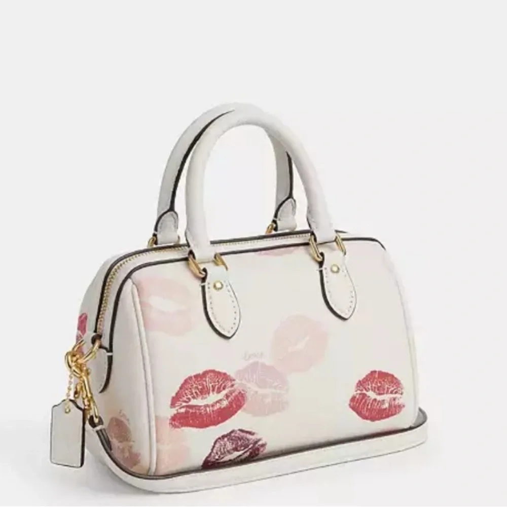 NWT Coach Mini Rowan Crossbody Bag With Lips Print CZ944 Brand New Packaged - Picture 7 of 9
